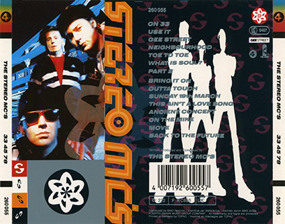 Stereo MC's CD 33 45 78 label Island Records 260 055 tray